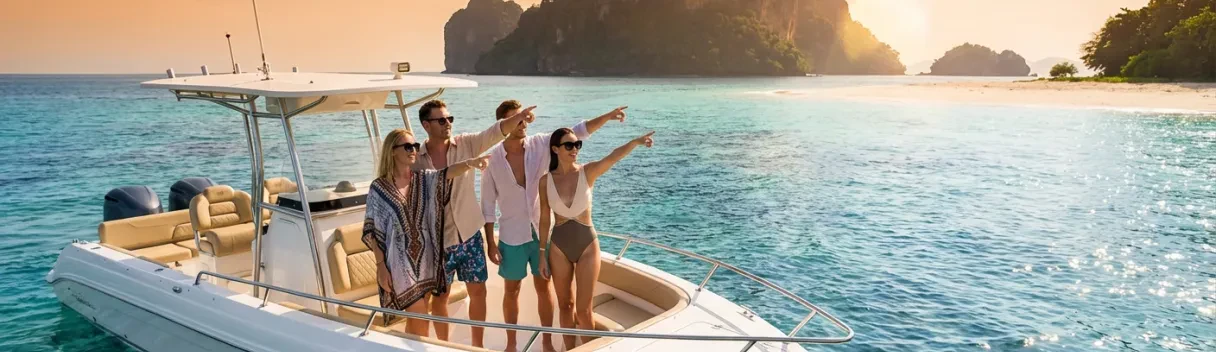Speedboat privé island-hopping à Phuket | Excursion luxe
