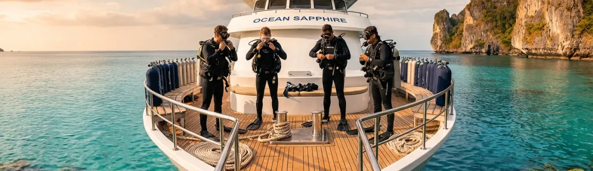 Plongée liveaboard premium à Îles Surin | Luxe & Récifs