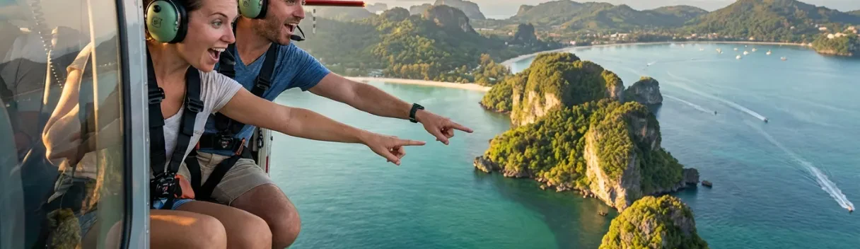 Tour en hélicoptère à Phuket | Survol privé de l'île