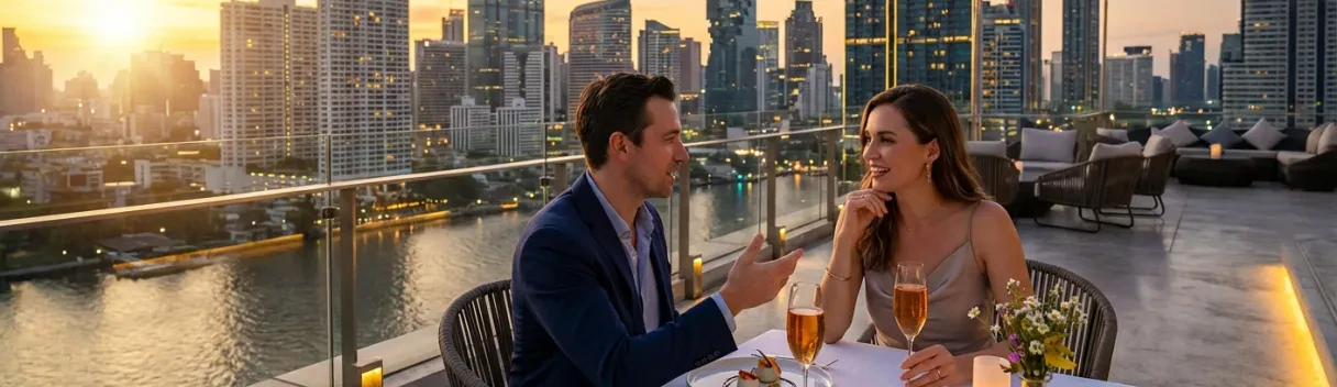 Dîner gastronomique sur rooftop à Bangkok | Expérience luxe