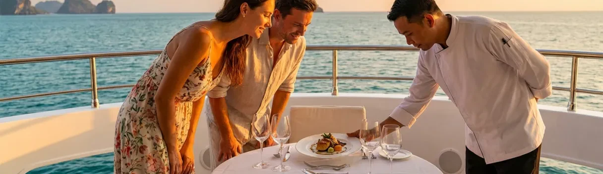 Chef privé à bord d'un yacht à Phuket | Expérience gourmet