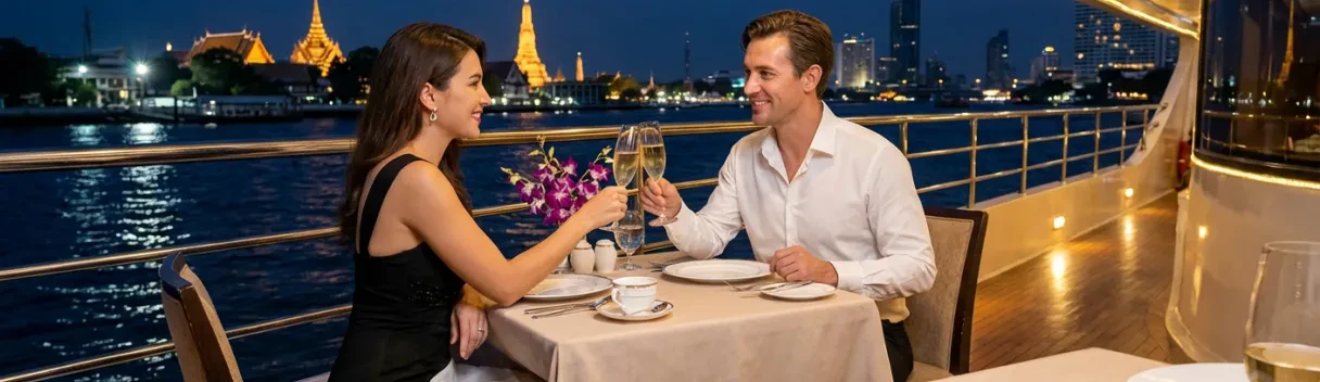 Private Gourmet Dinner Cruise in Bangkok | Luxury River