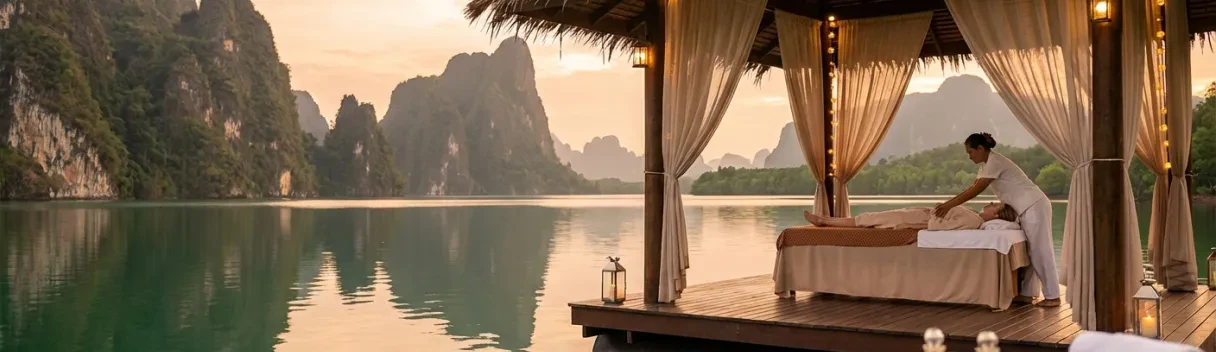 Floating spa sur l'eau à Baie de Phang Nga | Soin luxe