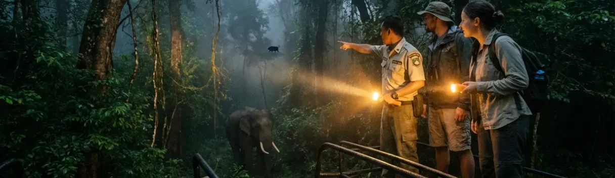 Safari nuit en parc national à Khao Yai | Expérience privée