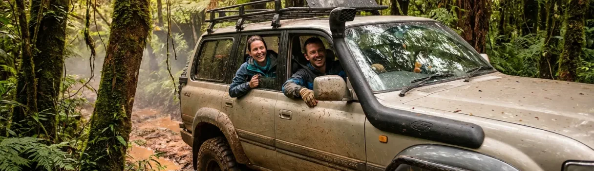 Tour en 4x4 privé dans la jungle à Kanchanaburi