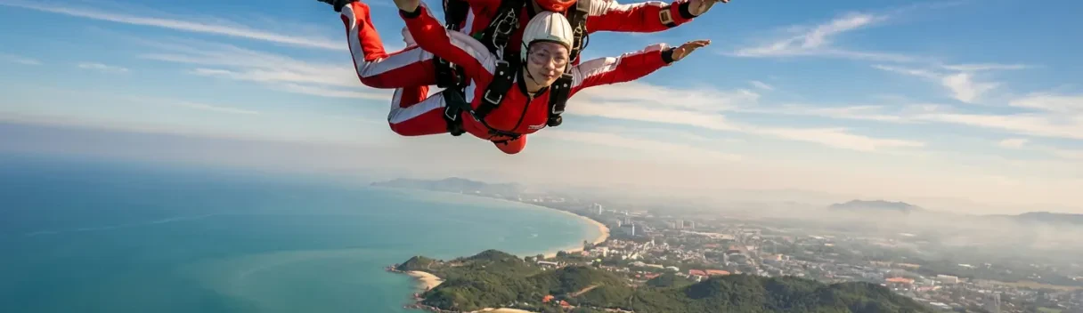 华欣跳伞 | 泰国皇家海滨小镇高空极限体验